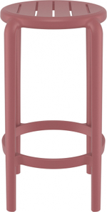 Табурет пластиковый полубарный Siesta Contract Tom Bar 65, марсала