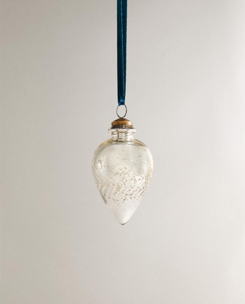 ZARA HOME УКРАШЕНИЯ ДЛЯ РОЖДЕСТВЕНСКОЙ ЁЛКИ В ФОРМЕ КАПЛИ, СЕРЕБРЯНЫЙ