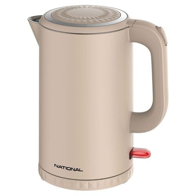 Чайник электрический National, NK-KE17544, 1.7 л, 2200 Вт, ск нагр элем, металл