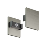 TR5735H-DN Торцевая заглушка высокая, для использования с экраном, для трека Shine, серия Base, комплект 2 шт, темный никель, алюминий