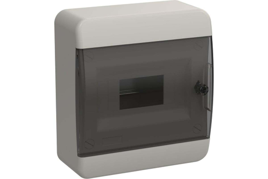 Корпус пластиковый ЩРН-П-8 IP41 черная прозрачная дверь TEKFOR IEK