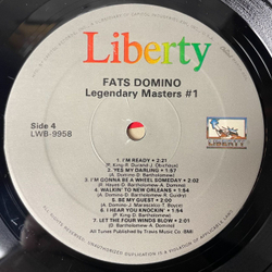 Винтажная виниловая пластинка LP Fats Domino Legendary Masters 1 (USA 1977)