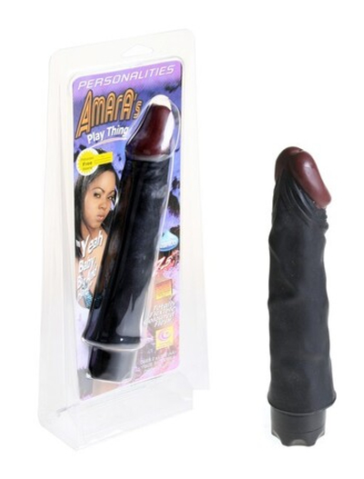 Вибратор черный Amara's Play Thing (Цвет: черный)