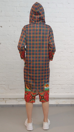 Платье "Бестиарий с павлином"