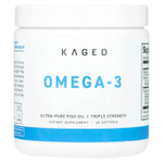 Kaged, Омега-3, тройная эффективность, 60 мягких таблеток