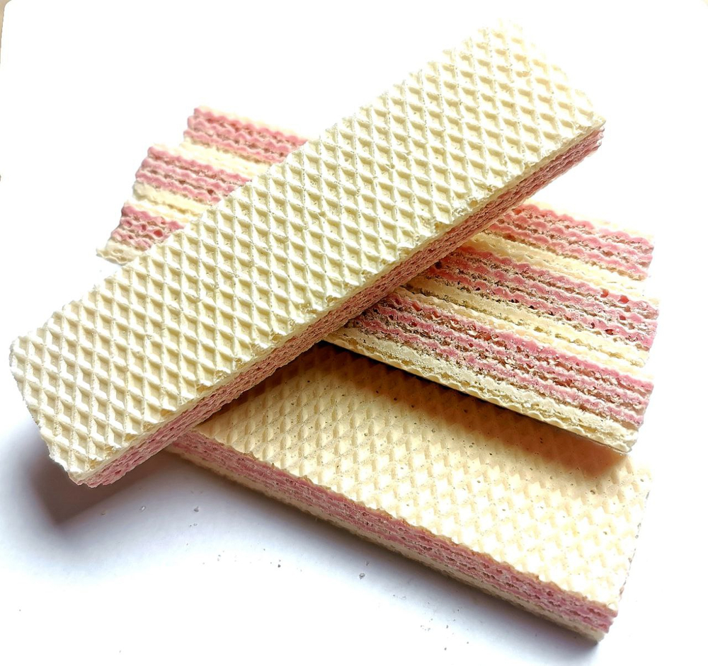 Вафли со вкусом малины и пломбира ''Малиновый пломбир'' 100 гр.