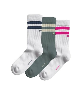 Теннисные носки Björn Borg Core Crew 3P - white/green