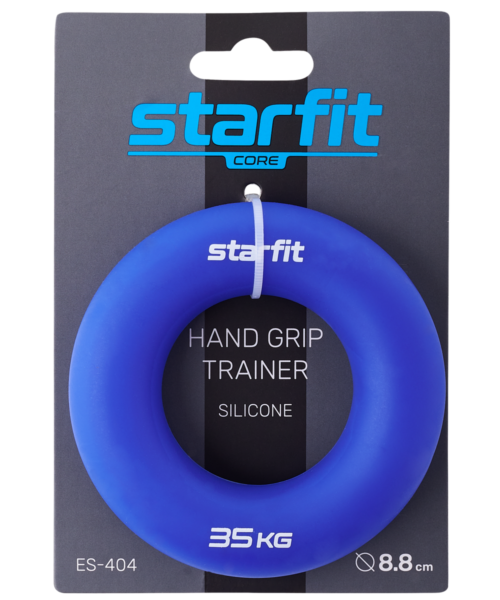 Эспандер кистевой ES-404 Кольцо, 35 кг, силикагель, темно-синий
