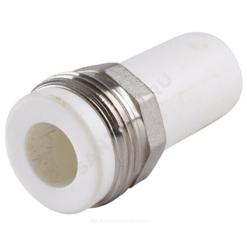 Штуцер PP-R комбинированный белый Дн 32х1 1/4" НР VALFEX 11137032