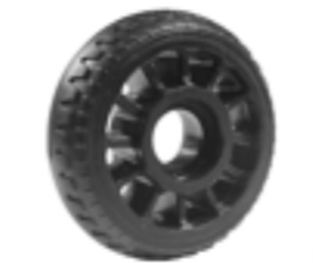 Колесо PLG-K 121, d68, черный