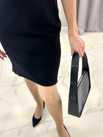 Louis Lefevre Сумка женская натуральная кожа через плечо багет черная