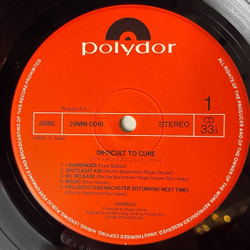 Винтажная виниловая пластинка LP Rainbow Difficult To Cure (Japan 1981) (No Obi) Freedom Fighter