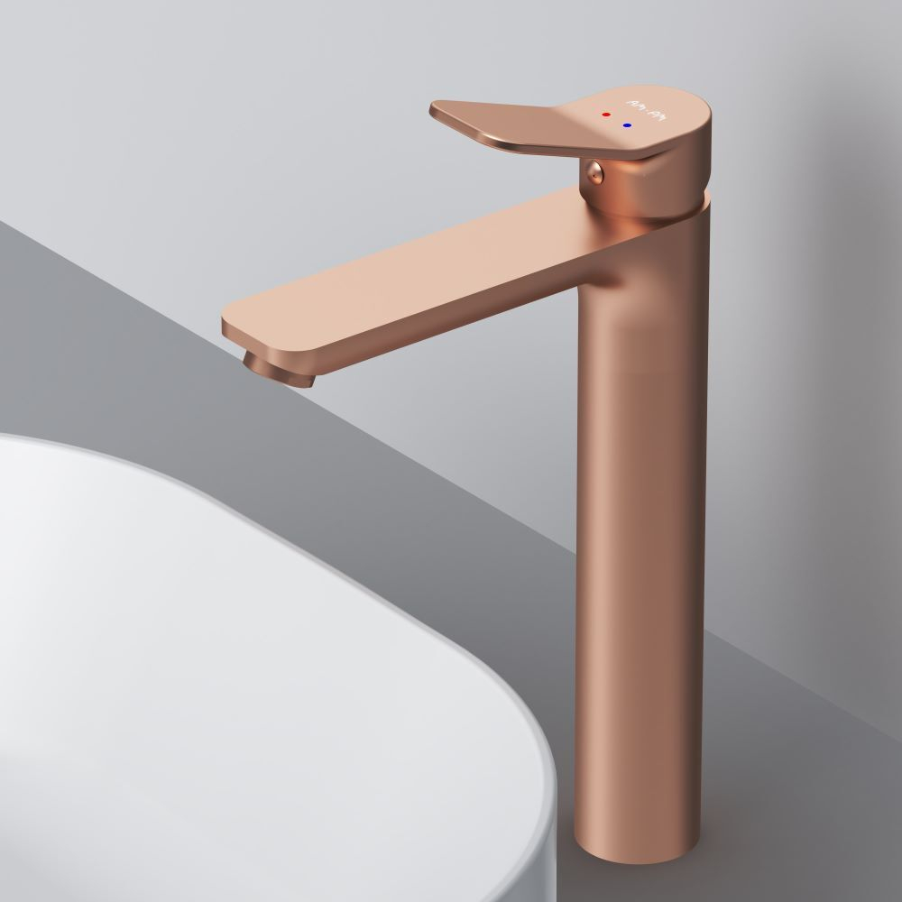 Смеситель для раковины, высокий, розовое золото AM.PM X-Joy F85A92044