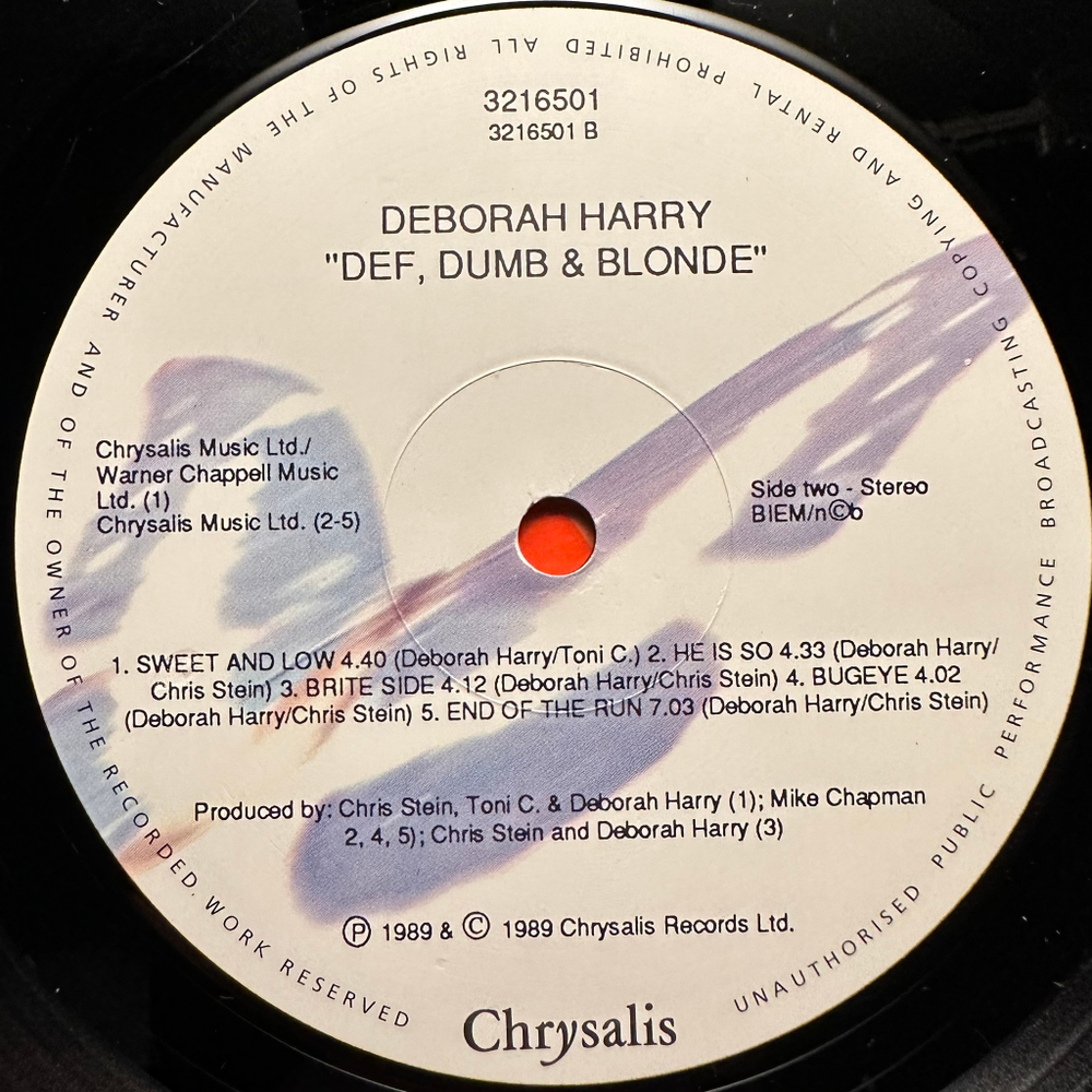Deborah Harry - Def, Dumb & Blonde (Скандинавия 1989г.)