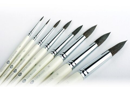 Невская Палитра Кисть Белка круглая короткая ручка №7