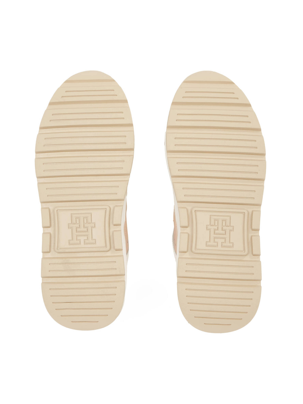 Кожаные кроссовки Tommy Hilfiger - бежевый(FW0FW08129)