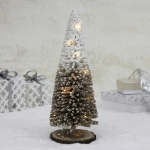 Сувенир с подсветкой «Волшебная ёлка» 15*40 см (батарейки 2 AA), Золото/Белый (свечение-теплый белый)