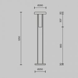 Торшер Maytoni Ikebana MOD463FL-L24B3K