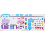 Игровой модуль "Лавка Мороженого" 39 предм. чемод. на колесах коробка BX59