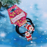 Резинки для волос детские 2шт. «Новогодние чудеса - Дед Мороз», d-3,5см