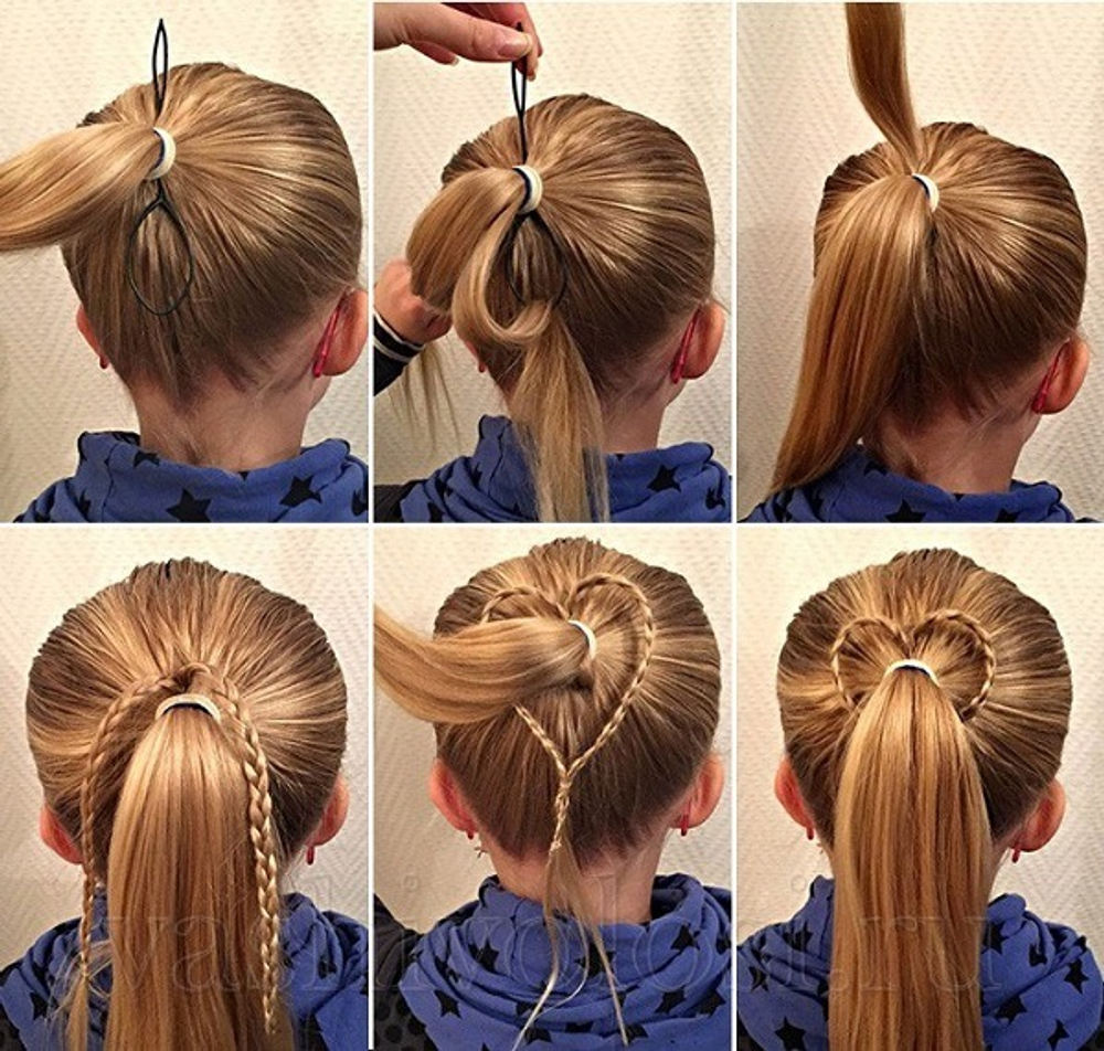 Причёски с помощью петли для волос