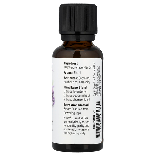 NOW Foods, эфирные масла, на 100% чистые, лаванда, 30 мл (1 жидк. унция)