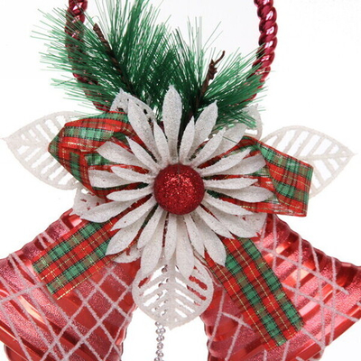 Украшение новогоднее «Звонкие колокольчики» 30*19 см, Красный