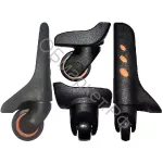 Колёса PLG-HK 22140, чёрные с оранжевой вставкой