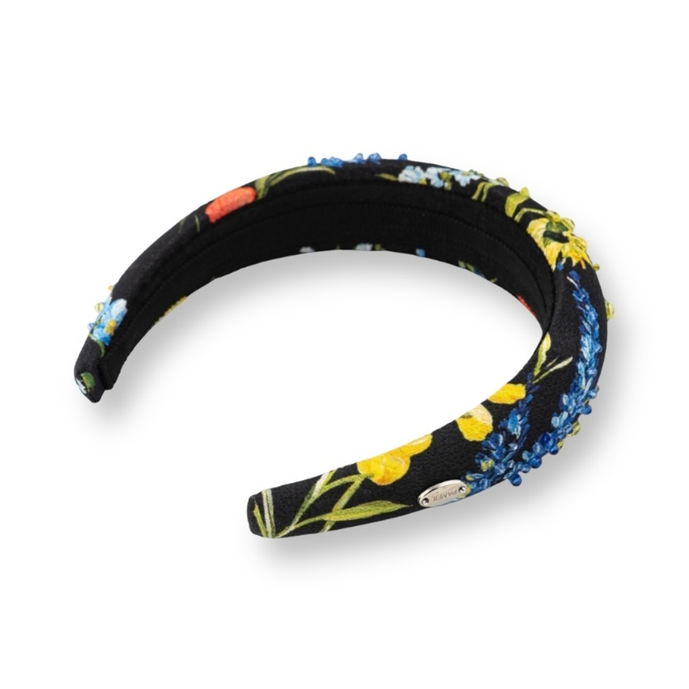 Ободок с цветочным принтом