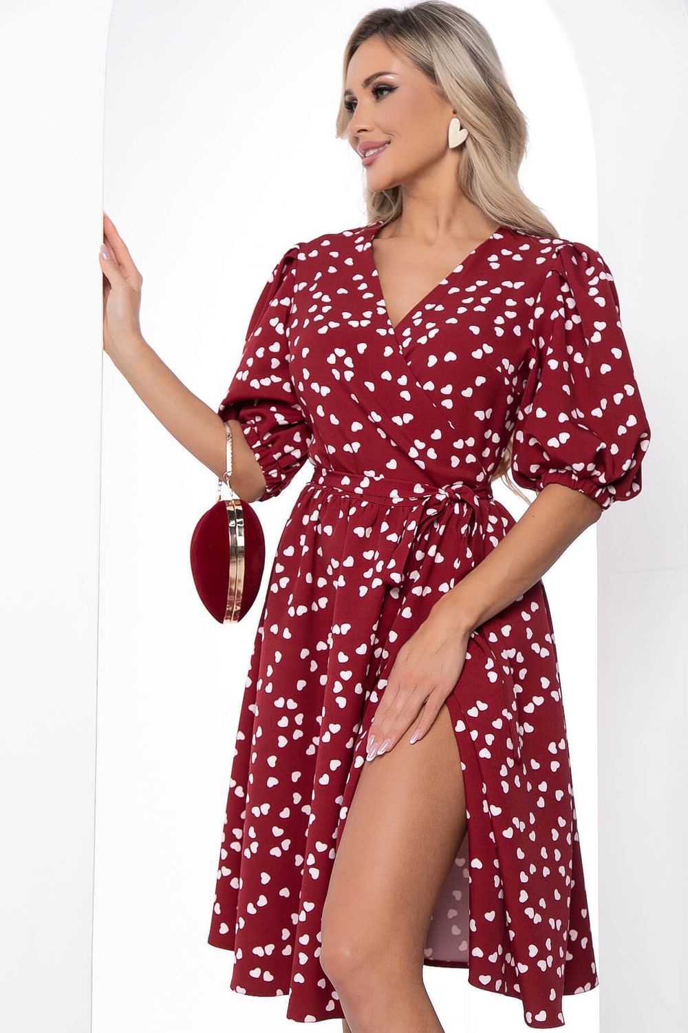 Платье "Любовь" (бордо) П8756 LT Collection (Акция)