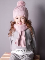 Шапка для девочки осенняя и шарф