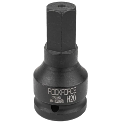 Головка-бита ударная 6-гранная 20мм, 3/4'' RockForce RF-26410020MPB