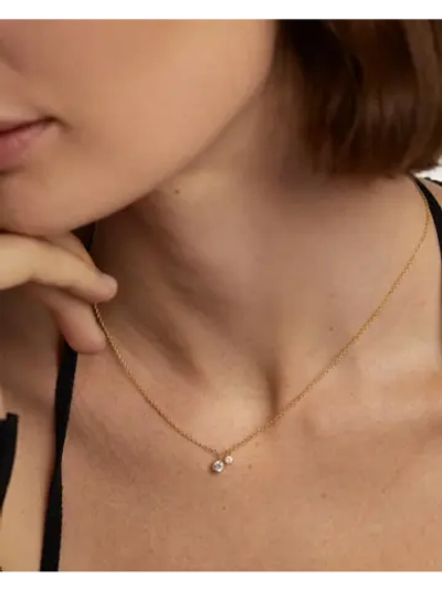 Колье Bliss серебро 925 пробы покрытое золотом