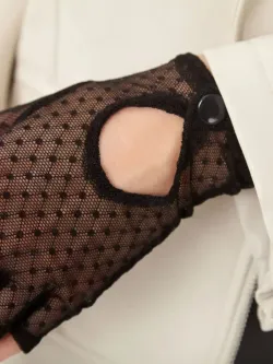 Перчатки без пальцев короткие