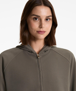 Oysho Толстовка с капюшоном в рубчик, угольный