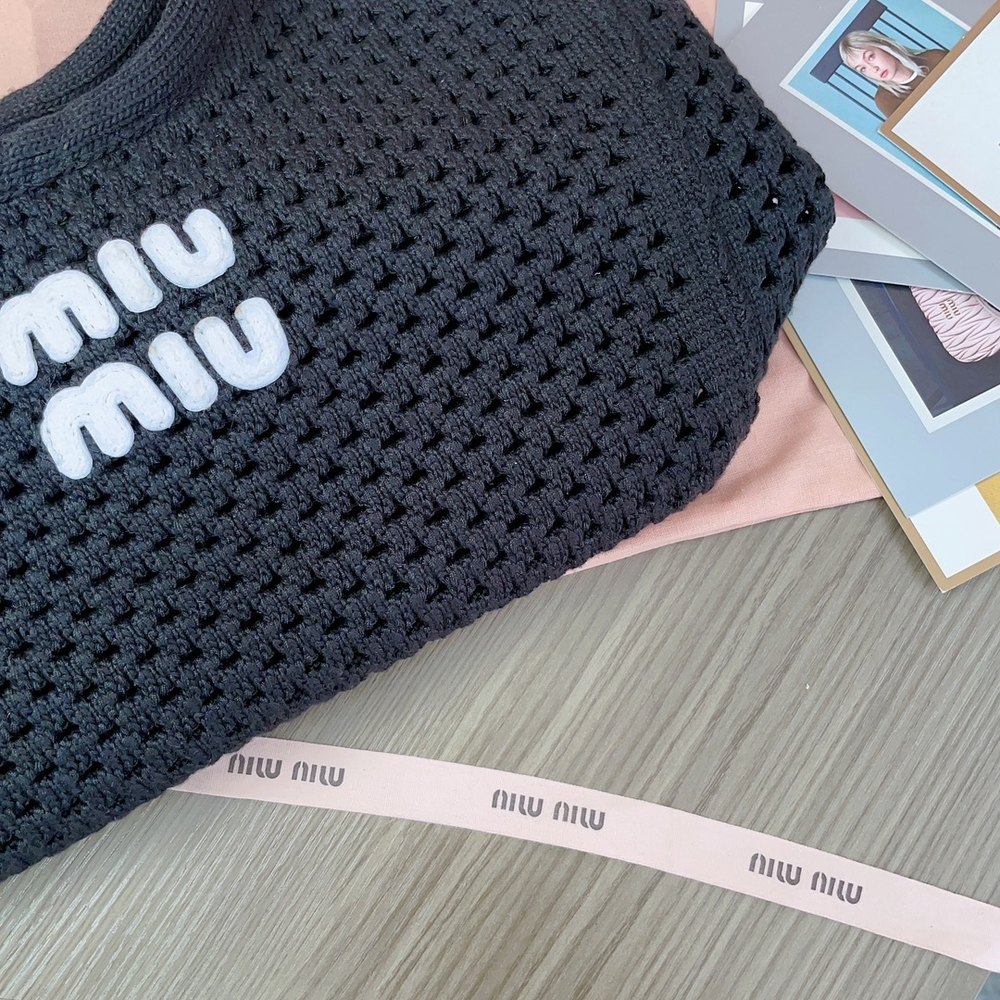 Miu Miu IVY Mesh Cotton Bag