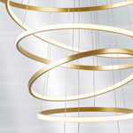 736483 Люстра ROTONDA 293W LED 8471LM 120G ЗОЛОТО 3000K