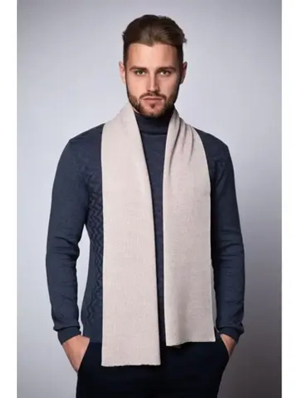 Шарф вязаный шерстяной