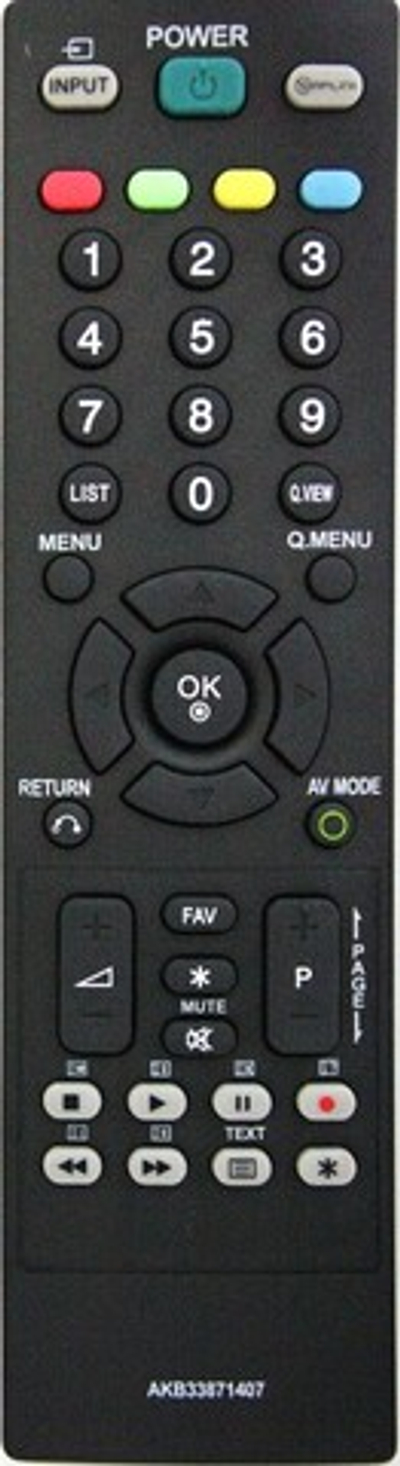 Пульт ДУ для телевизоров LG AKB33871407