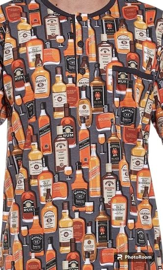 Сорочка ночная мужская с длинным рукавом и колпаком Cornette 110/23