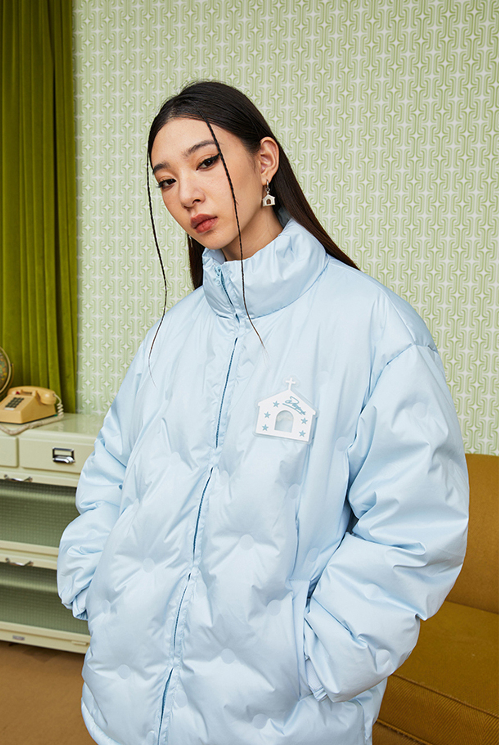 Пуховик DONSMOKE "Rubber Church Logo" Down Jacket