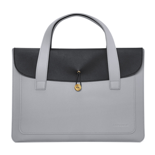 Ручная сумка из искусственной кожи черного цвета для ноутбука или планшета до 16 дюймов, серия AURA Series Handbag от Dux Ducis