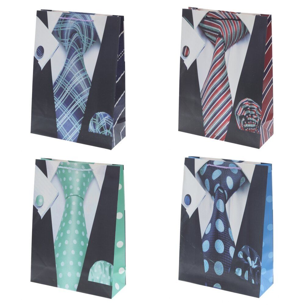 GAEM Пакет подарочный L (бумага 210г/м2, блок микс 12шт), L30 W12 H41,5 см, 4в.