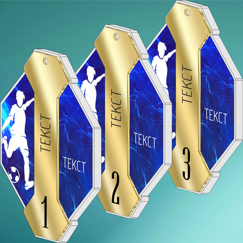 Акриловая медаль Футбол 1715