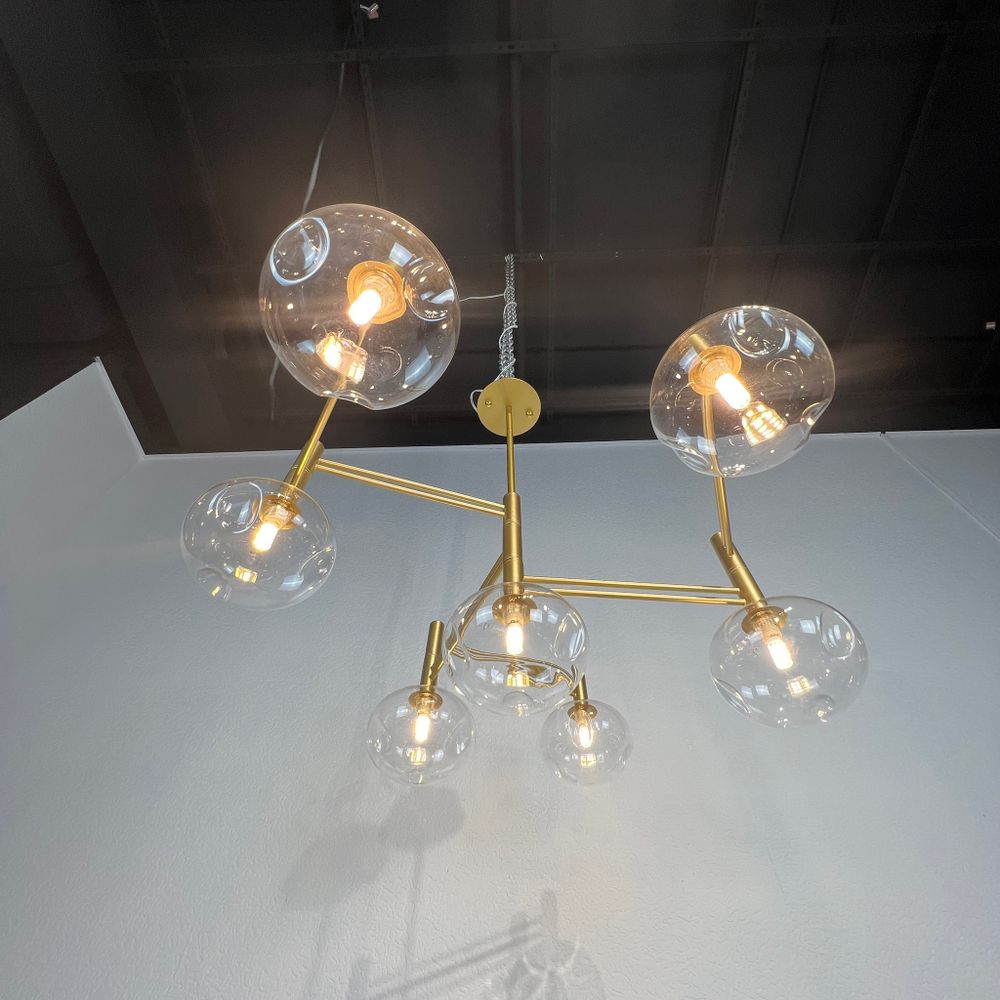 Люстра на штанге TEMPER L7 Gold