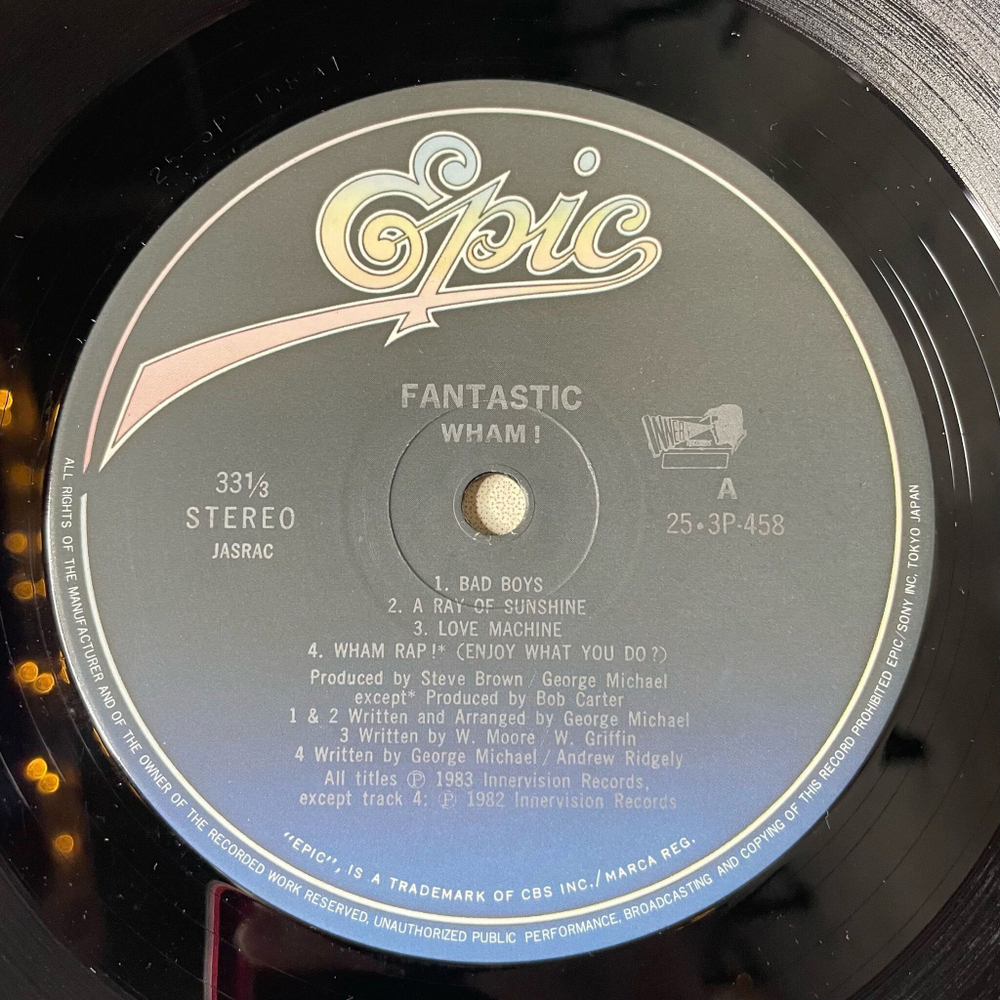 Винтажная виниловая пластинка LP George Michael Wham Fantastic (Japan 1983) (No Obi) Come On