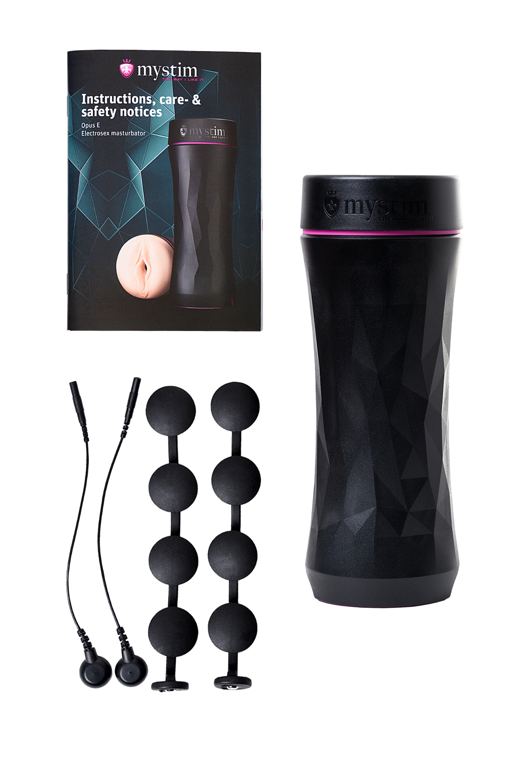 Мастурбатор Mystim Opus E Anus, TPE, телесный, 21,5 см