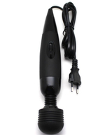 Супер-вибромассажер для принудительного оргазма из серии BDSM , чёрный (Цвет: черный)