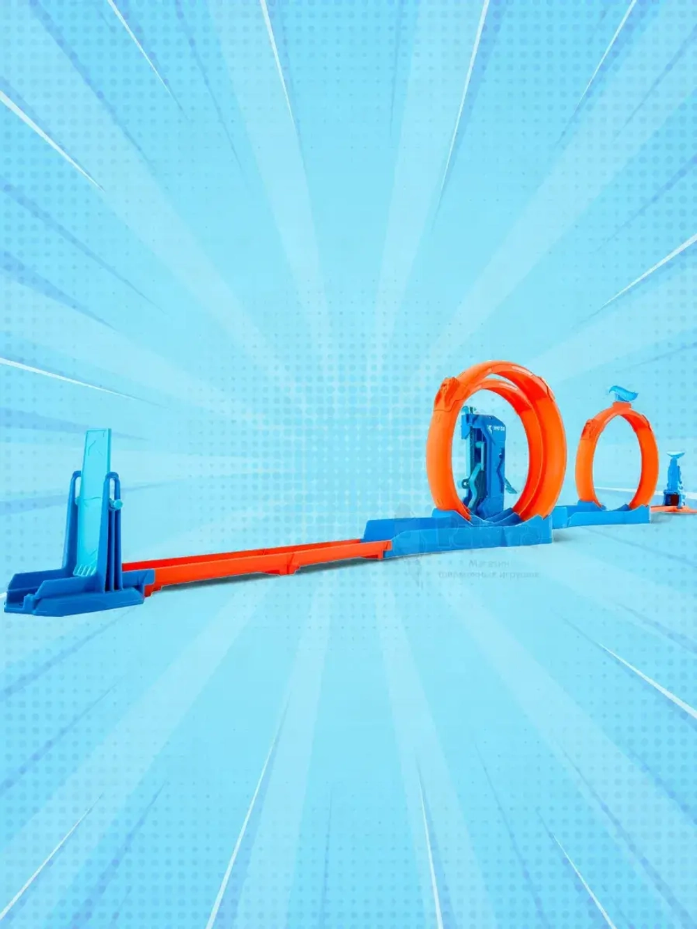 Автотрек Хот Вилс Тройная петля Track Creator JDW39