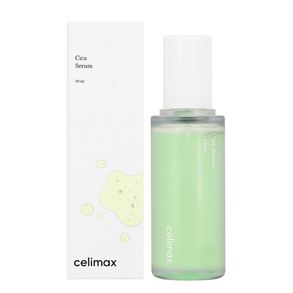 Сыворотка успокаивающая с центеллой CELIMAX The Real Cica Niacinamide AC Calming Serum (40мл)